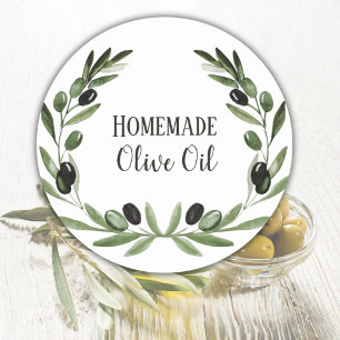 Olive Oil Bottle Packaging Template Private Label
