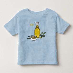 Olive oil cartoon illustration  toddler T-Shirt