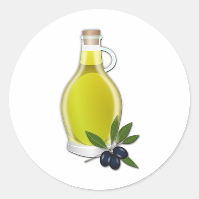 Olive Oil Classic Round Sticker (Front)