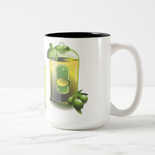 Olive Oil EVOO For Chefs Two-Tone Coffee Mug