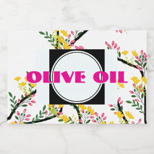 Olive Oil Good Food Container Label