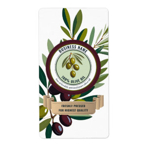 Olive Oil Label Templates