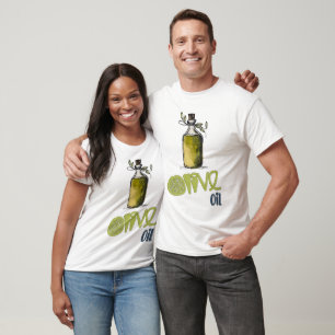 Olive Oil Mediterranean Healthy Organic زيت زيتون T-Shirt