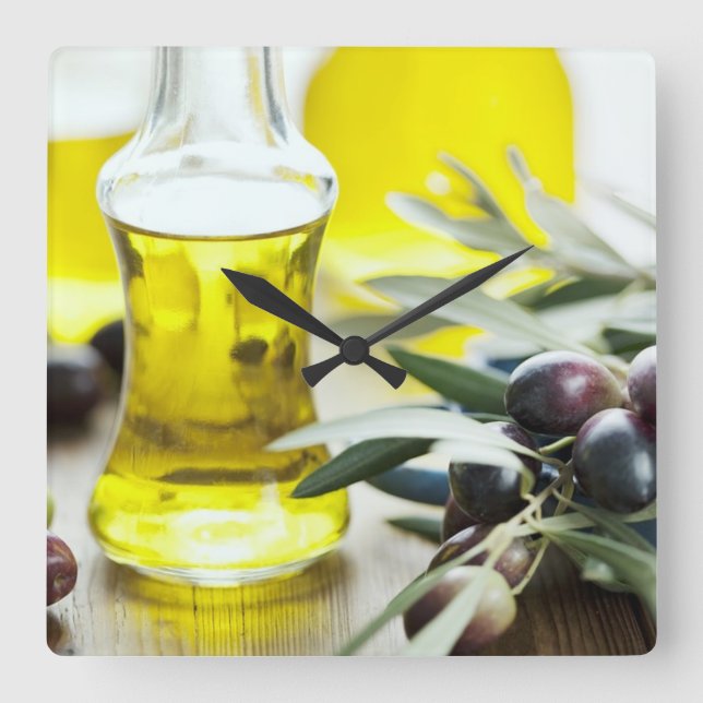 olive oil wall clock (Front)