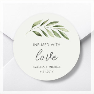 Olive Oil Wedding Favour Labels