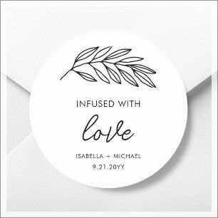 Olive Oil Wedding Favour Labels