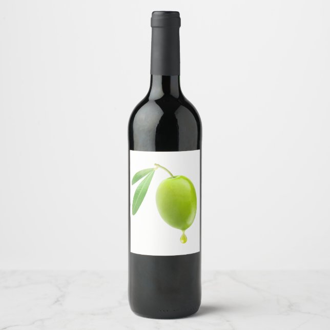 Olive oil wine label (Front)