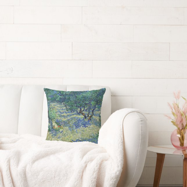 Olive Orchard, Vincent van Gogh  Cushion (Couch)
