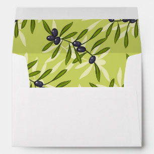 Olive Pattern Envelopes