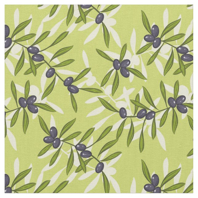 Olive Pattern Fabric (Close Up)