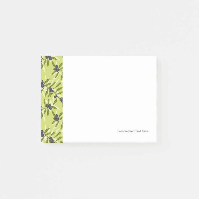 Olive Pattern Post-it Notes (Front)