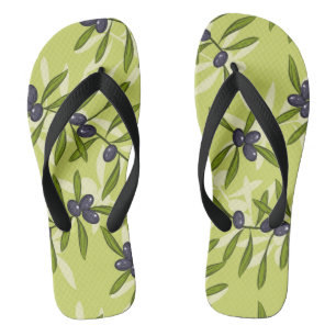 Olive Pattern Thongs