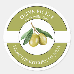 Olive Pickle Label