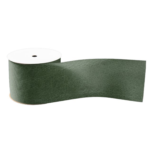 Olive Pistachio Green Christmas Texture Grosgrain Ribbon (Spool)