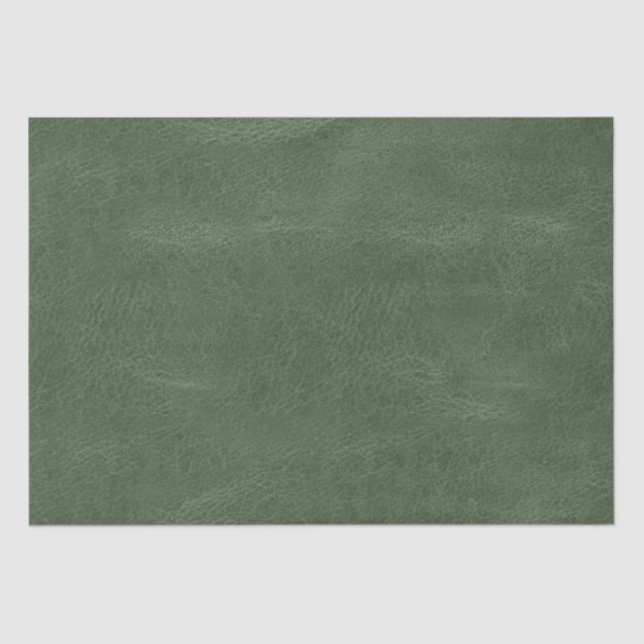 Olive Pistachio Green Christmas Texture Tissue Paper (Front)