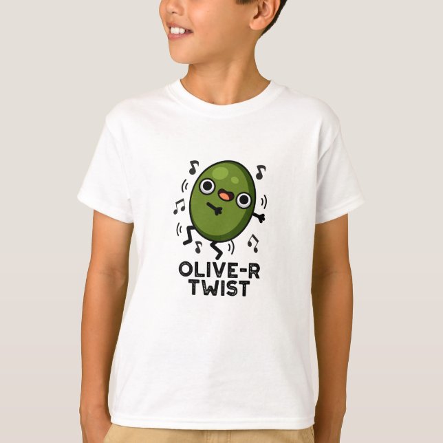 Olive-r Twist Funny Fruit Olive Pun  T-Shirt (Front)