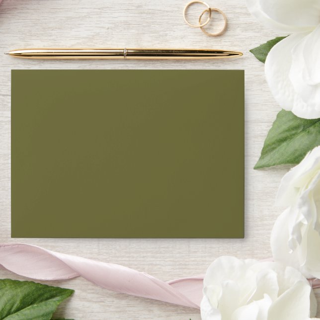 Olive Rococo Envelope Liners (Wedding)