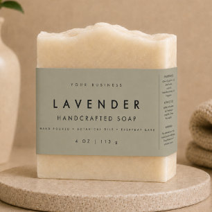 Olive Soap Small Business Belly Band Label