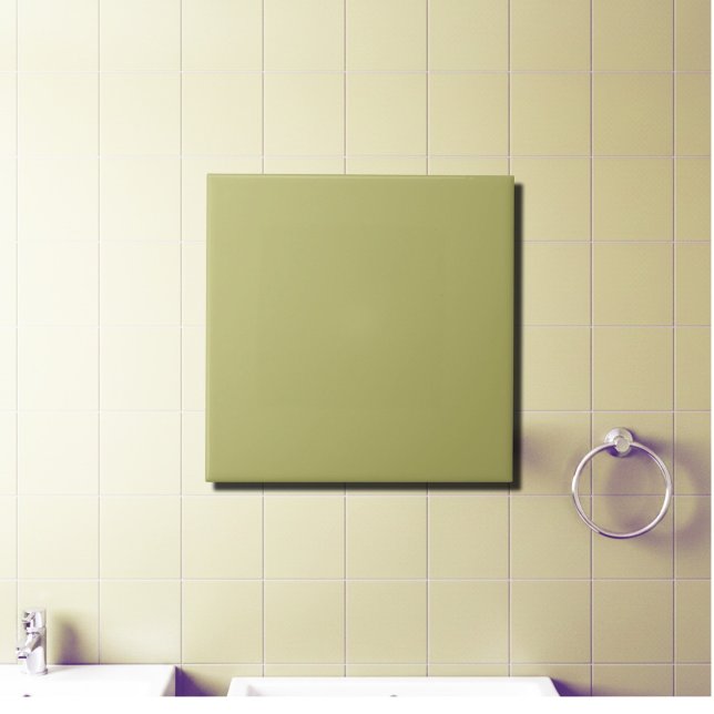 Olive  solid colour  ceramic tile (Creator Uploaded)