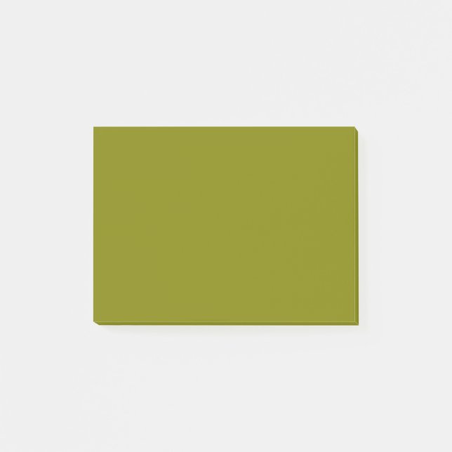 Olive Solid Colour Post-it Notes (Front)