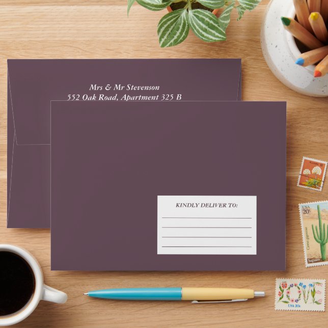 Olive Square A7 Return Address Envelope (Desk)