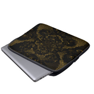 Olive Stained Glass Butterfly Laptop Sleeve