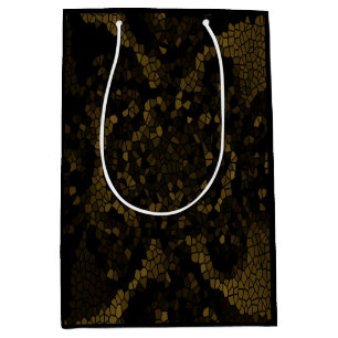 Olive Stained Glass Butterfly Medium Gift Bag