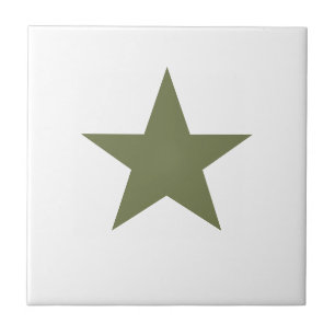 Olive Star Ceramic Tile