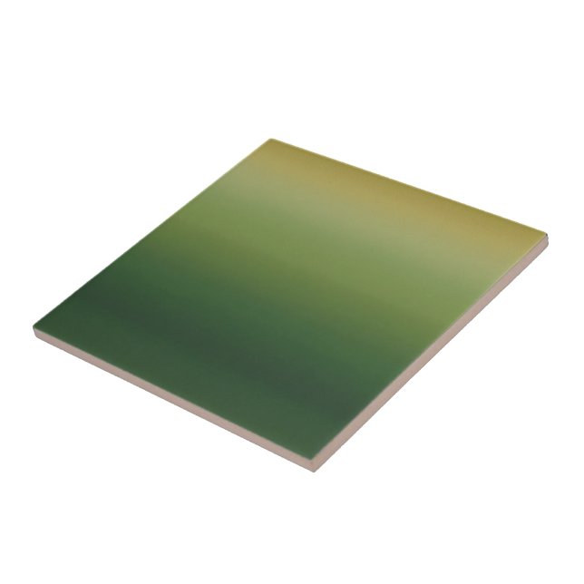 olive to green gradient ceramic tile (Side)