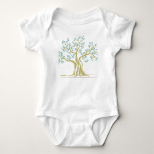 Olive Tree Baby Bodysuit   Organic Nature-Inspired
