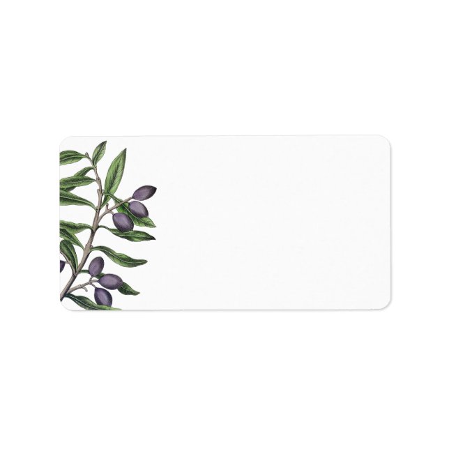 Olive Tree Branch | Green Purple Label (Front)