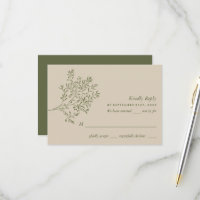 Olive Tree Branch, Rustic & Minimalistic Wedding