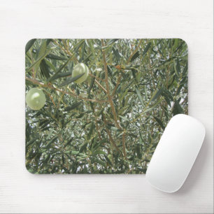 Olive Tree Leaves Mouse Pad