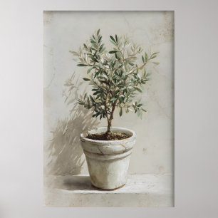 Olive Tree Print, Spring Landscape Digital, 19th Poster