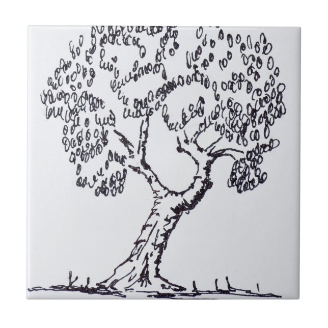 Olive Tree | South of France Ceramic Tile (Front)