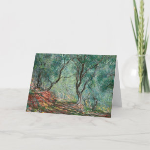Olive Tree Wood in the Moreno Gardens (by Monet) Card