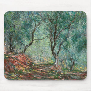 Olive Tree Wood in the Moreno Gardens (by Monet) Mouse Pad
