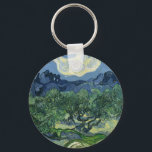 Olive Trees by Van Gogh Key Ring<br><div class="desc">Vincent Van Gogh Landscape Painting Series - Olive Trees</div>