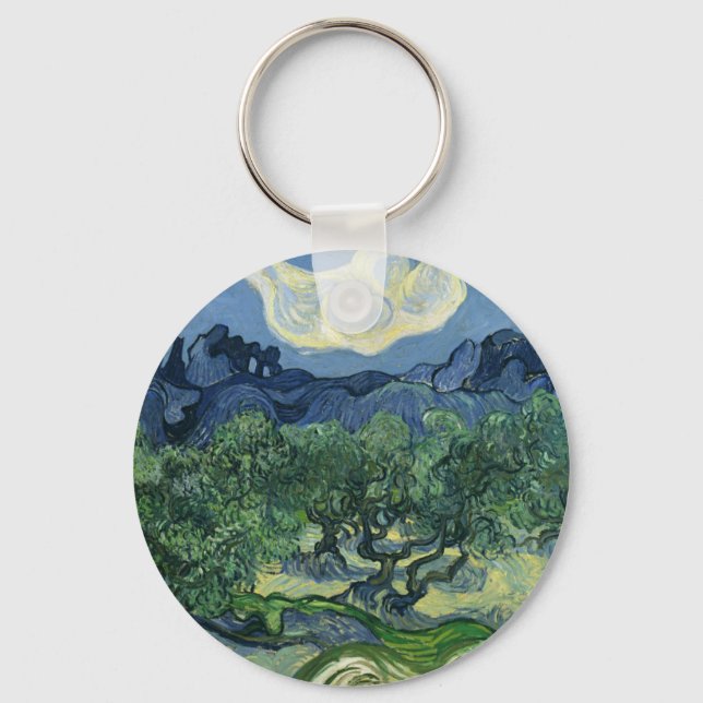 Olive Trees by Van Gogh Key Ring (Front)