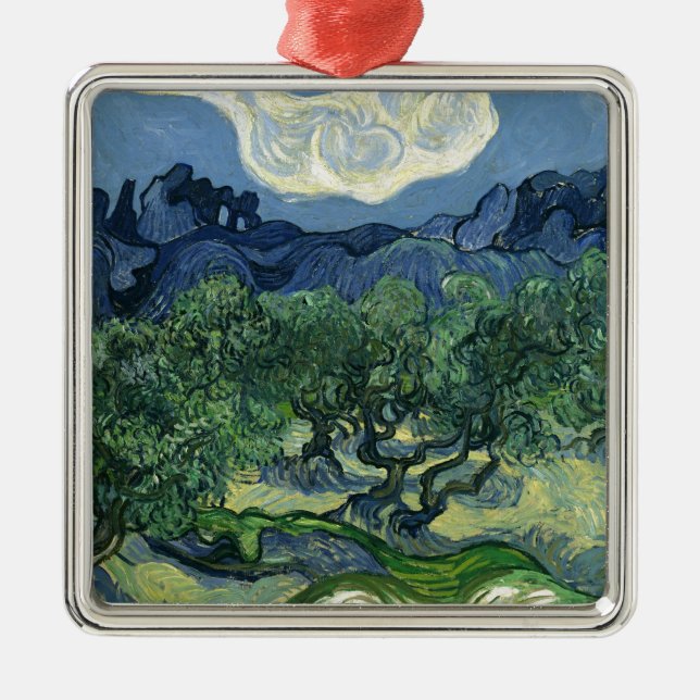 Olive Trees by Van Gogh Metal Ornament (Front)