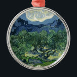 Olive Trees by Van Gogh Metal Ornament<br><div class="desc">Vincent Van Gogh Landscape Painting Series - Olive Trees</div>