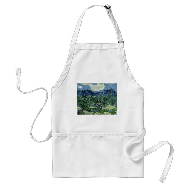 Olive Trees by Van Gogh Standard Apron (Front)