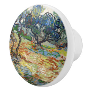 Olive Trees by Vincent Van Gogh   Ceramic Knob