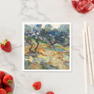 Olive Trees by Vincent Van Gogh   Napkin