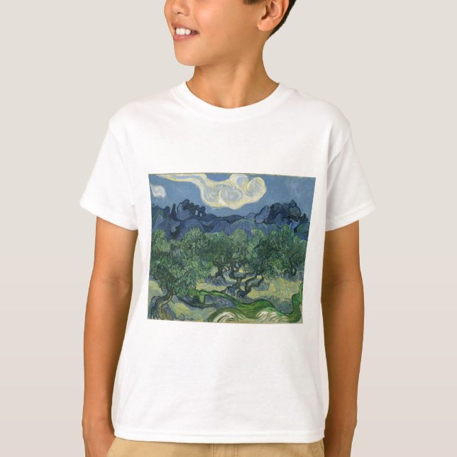 Olive Trees in a Mountainous Landscape T-Shirt (Front)