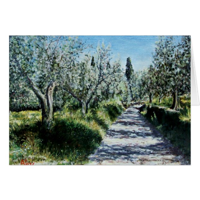 OLIVE TREES IN RIMAGGIO (Front Horizontal)