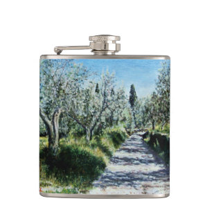 OLIVE TREES IN RIMAGGIO HIP FLASK