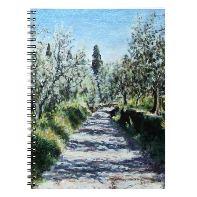 OLIVE TREES IN RIMAGGIO NOTEBOOK (Front)