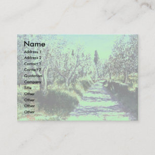 OLIVE TREES IN RIMAGGIO / Tuscany Landscape Business Card