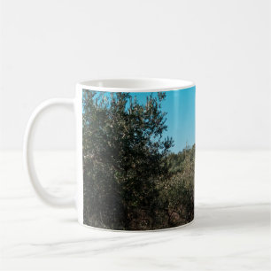 Olive trees in the Apulian landscape in autumn. ag Coffee Mug